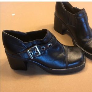 Harley Davidson Big Heeled slip on shoes